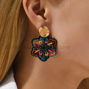 Brincos Femininas de Madeira Chic